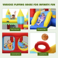 Costway Inflatable Bounce House Slide Jumping Castle W/ Tunnels Ball Pit & 480W Blower 18 Costway Inflatable Bounce House Slide Jumping Castle W/ Tunnels Ball Pit & 480W Blower -Kiddie Kingdom Store GUEST 9edfca24 4adf 432a 8474 7ec354ab066d