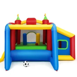 Costway Inflatable Bounce House, 7-in-1 Jump And Slide Bouncer W/ Basketball Rim, Football & Ocean Ball Playing Area, Dart Target(Without Blower) -Kiddie Kingdom Store GUEST a06018fe c8c4 469d 90c6 d4f5d502d9eb