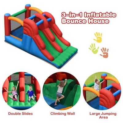Costway Inflatable Bounce House 3-in-1 Dual Slides Jumping Castle Bouncer Without Blower 7 Costway Inflatable Bounce House 3-in-1 Dual Slides Jumping Castle Bouncer Without Blower - Image 5