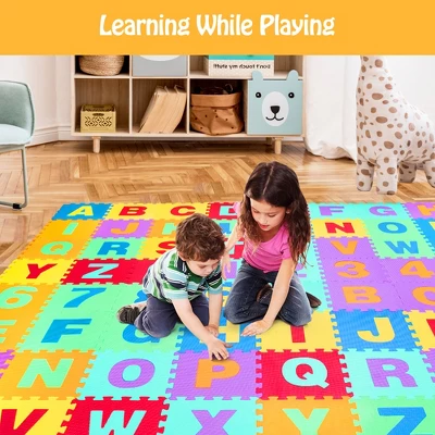 Babyjoy Kids Foam Interlocking Puzzle Play Mat W/Alphabet & Numbers 72-Piece Set 6 Babyjoy Kids Foam Interlocking Puzzle Play Mat W/Alphabet & Numbers 72-Piece Set - Image 4