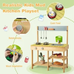 Costway Outdoor Mud Kitchen Set, Outdoor Play Kitchen Set With Removable Water Box -Kiddie Kingdom Store GUEST a1b4e6be 7a53 4126 9ca0 75996bf2bdae