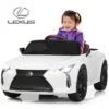 Costway 12V Kids Ride On Car Lexus LC500 Licensed Remote Control Electric Vehicle White -Kiddie Kingdom Store GUEST a25e0bc0 c966 44c7 91c2 a434c19f78f5