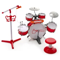 Costway Jazz Drum Set For Toddler Kids Educational Toy W/Keyboard Cymbal Microphone -Kiddie Kingdom Store GUEST a295cd8c 696a 4144 9146 5e7c977a4824