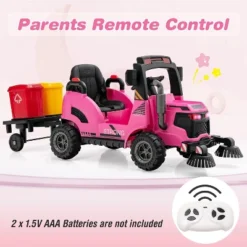 Costway Ride On Car 12V 2 In 1 Kids Street Sweeper Truck Electric Vehicle With Remote Control 16 Costway Ride On Car 12V 2 In 1 Kids Street Sweeper Truck Electric Vehicle With Remote Control -Kiddie Kingdom Store GUEST a3f6c56a e1b3 487d b0fa aeef8adbb6c2