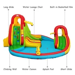 Costway Kids Inflatable Water Slide Bounce Park Splash Pool With Water Cannon & 550W Blower 14 Costway Kids Inflatable Water Slide Bounce Park Splash Pool With Water Cannon & 550W Blower -Kiddie Kingdom Store GUEST a5716dab 4b8e 4b01 95bc a2c460b4b9ac