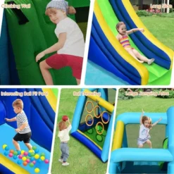 Costway Inflatable Bouncer Climbing Bounce House Kids Slide Park Ball Pit W/ 750W Blower -Kiddie Kingdom Store GUEST a6bcf797 3a8b 4ba3 8baa 8e93efd644e0