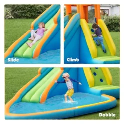 Costway Kids Bounce House Castle Splash Water Pool W/ 740W Blower -Kiddie Kingdom Store GUEST a756584e 2a4e 4005 8adb 7ec52e0a9ab1