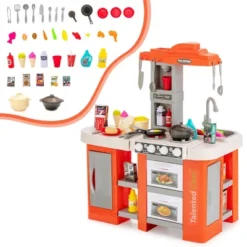 Costway Play Kitchen Set 67 PCS Kitchen Toy For Kids W/Food &Realistic Lights & Sounds -Kiddie Kingdom Store GUEST a774365d ce89 474c aa95 ad8705ebfeb0