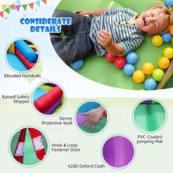 Costway 5-In-1 Inflatable Bounce Castle With Basketball Rim & Climbing Wall -Kiddie Kingdom Store GUEST a7a38f7a 9b25 4845 9374 64dc0eecc00f