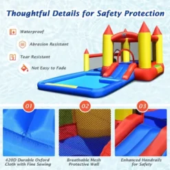 Costway Inflatable Water Slide Castle Kids Bounce House Indoor & Outdoor Without Blower 16 Costway Inflatable Water Slide Castle Kids Bounce House Indoor & Outdoor Without Blower -Kiddie Kingdom Store GUEST a8afbe4b f6b3 45d3 a4e0 6df60f97b086