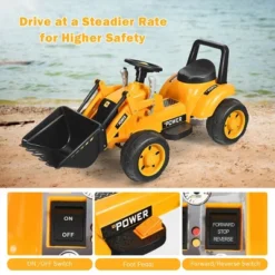 Costway Kids Ride On Excavator Digger 6V Battery Powered Tractor W/Digging Bucket Yellow 16 Costway Kids Ride On Excavator Digger 6V Battery Powered Tractor W/Digging Bucket Yellow -Kiddie Kingdom Store GUEST a987f7d3 2a55 49fe 9954 c366392b35f2