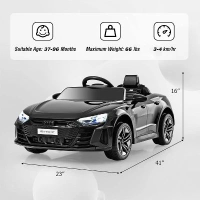 Costway Kids Ride On Car 12V Battery Powered Licensed Audi RS E-tron GT Car Toy W/ Remote Control 8 Costway Kids Ride On Car 12V Battery Powered Licensed Audi RS E-tron GT Car Toy W/ Remote Control - Image 6