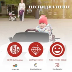 Costway 12V Kids Ride On Car Lexus LC500 Licensed Remote Control Electric Vehicle White -Kiddie Kingdom Store GUEST acfa6fa5 ea03 449a 8a3e c71f75bcec26