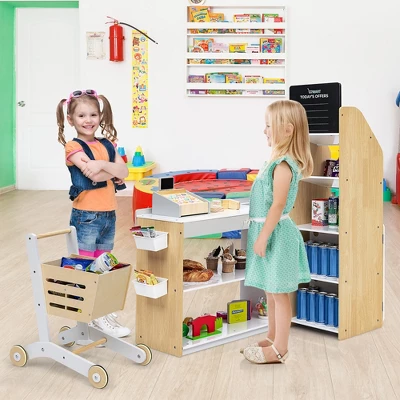 Costway Grocery Store Playset Pretend Play Supermarket Shopping Set With Shopping Cart 11 Costway Grocery Store Playset Pretend Play Supermarket Shopping Set With Shopping Cart - Image 9