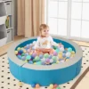 Costway 44.5" X 10" Baby Ball Pit Detachable Foam Ball Pit With 50 Colorful Ocean Balls Blue/Pink -Kiddie Kingdom Store GUEST ad944882 b240 4e39 9d2b 5c3927e823d6