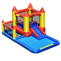 Costway Inflatable Water Slide Castle Kids Bounce House Indoor & Outdoor W/ 480W Blower -Kiddie Kingdom Store GUEST ade5d43d e120 48e1 8b43 dfe61410cb70