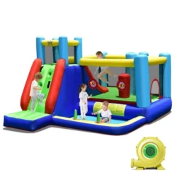 Costway Inflatable Bounce House 8-in-1 Kids Inflatable Slide Bouncer (With 735W Blower) 19 Costway Inflatable Bounce House 8-in-1 Kids Inflatable Slide Bouncer (With 735W Blower) -Kiddie Kingdom Store GUEST ae83b711 a89d 443d 904c ced89d7dc174