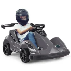 Costway 6V Battery Powered Go Kart Kids Ride On 4 Wheel Racer RC W/ Bumper & Music -Kiddie Kingdom Store GUEST aed91db1 6bbd 47eb 9eb9 5892d05517c2