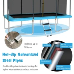 Costway 8 X 14 FT Rectangular Recreational Trampoline W/ Safety Enclosure Net Ladder Outdoor -Kiddie Kingdom Store GUEST afa52ad2 1a89 4cd7 a499 752fd6b5979f