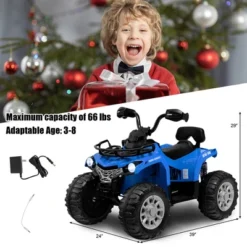 Costway 12V Kids Ride On ATV Electric 4-Wheeler Quad 2 Speeds With Mp3 & Headlights -Kiddie Kingdom Store GUEST b006246b 0c57 4ff6 86af 69417ae4c116