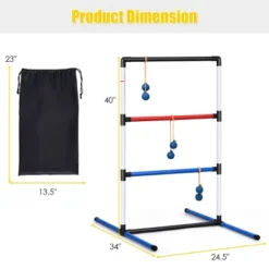 Costway Ladder Ball Toss Game Set Indoor Outdoor W/6 Bolas Score Tracker Carrying Bag 13 Costway Ladder Ball Toss Game Set Indoor Outdoor W/6 Bolas Score Tracker Carrying Bag -Kiddie Kingdom Store GUEST b03fb1ba fd4d 4723 9ceb 8a681749af58