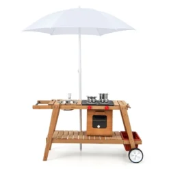 Costway Kid's Play Trolley Outdoor Wooden Kids Play Cart With Sun Umbrella For Toddlers 3+ 19 Costway Kid's Play Trolley Outdoor Wooden Kids Play Cart With Sun Umbrella For Toddlers 3+ -Kiddie Kingdom Store GUEST b22d518d 0dbc 4d51 9a13 6d491341c955