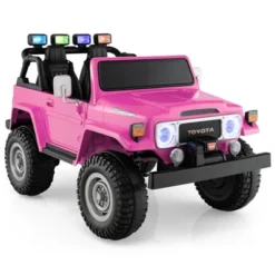 Costway 12V Licensed Toyota FJ40 RC 2 Seater Ride On Truck Car W/ Laser Light & Music RC W/ Laser Light & Music -Kiddie Kingdom Store GUEST b27835be 3ed3 4760 a73a c8d81358a0ce
