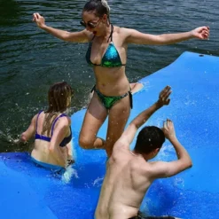 3 Layer Floating Water Pad Foam Mat Water Recreation Relaxing 18' X 6' -Kiddie Kingdom Store GUEST b2b9fd37 d7d9 41ce bfdd d3accbbd3dad