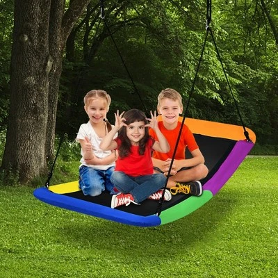 Costway 700lb Giant 60'' Platform Tree Swing For Kids And Adults 4 Costway 700lb Giant 60'' Platform Tree Swing For Kids And Adults - Image 2