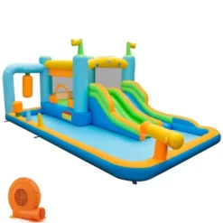 Costway Inflatable Water Slide Giant Kids Bounce House Park Splash Pool With 750W Blower 19 Costway Inflatable Water Slide Giant Kids Bounce House Park Splash Pool With 750W Blower -Kiddie Kingdom Store GUEST b5f07f5b db49 4c5b b11b e56edaf8bd64