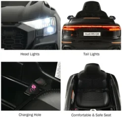 Costway Kids Ride On Car 12V Licensed Audi RS Q8 With Remote Control Lights Music WhiteBlackGreenPinkRed -Kiddie Kingdom Store GUEST b5f143b0 7a9d 4f9a b656 8461a6f19bce