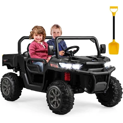 Costway 12V Electric Kids UTV 2-Seater Ride On Car With Remote Control Electric Dump Bed Rocking Function 9 Costway 12V Electric Kids UTV 2-Seater Ride On Car With Remote Control Electric Dump Bed Rocking Function - Image 7