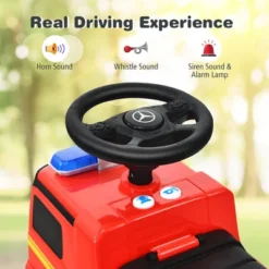 Costway Kids Ride On Fire Engine Licensed Mercedes Benz Push And Ride Racer Red -Kiddie Kingdom Store GUEST b8f368e2 0ce0 4551 848f c6f913495bc8