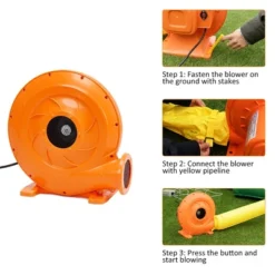 Costway Inflatable Bounce House Kid Water Splash Pool Slide Jumping Castle W/740W Blower -Kiddie Kingdom Store GUEST b9fdbec5 ccc0 42e6 80dc 7b04ab0cdc56