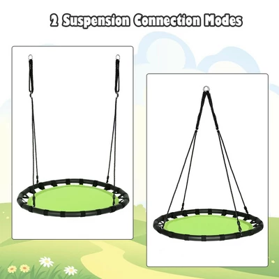 Costway 40'' Flying Saucer Round Tree Swing Kids Play Set W/ Adjustable Ropes Outdoor 5 Costway 40'' Flying Saucer Round Tree Swing Kids Play Set W/ Adjustable Ropes Outdoor - Image 3