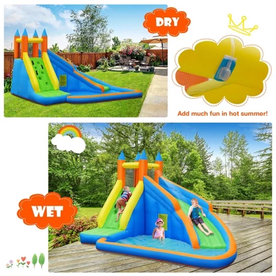 Costway Inflatable Water Slide Mighty Bounce House Jumper Castle W/ 480W Blower 6 Costway Inflatable Water Slide Mighty Bounce House Jumper Castle W/ 480W Blower - Image 4