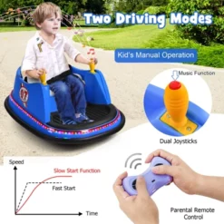 Costway 12V Vehicle 360° Spin Race Toy Kids Ride On Bumper Car W/ Remote Control Purple/Blue/Red/Pink 21 Costway 12V Vehicle 360° Spin Race Toy Kids Ride On Bumper Car W/ Remote Control Purple/Blue/Red/Pink -Kiddie Kingdom Store GUEST bdcf155b 4acf 4d35 bf92 06870f6c54d1