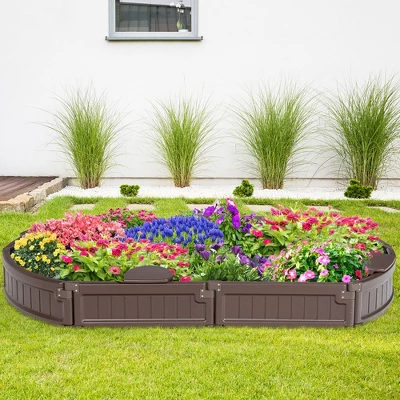 Costway 6F Wooden Sandbox W/Built-in Corner Seat, Cover, Bottom Liner For Outdoor Play 4 Costway 6F Wooden Sandbox W/Built-in Corner Seat, Cover, Bottom Liner For Outdoor Play - Image 2