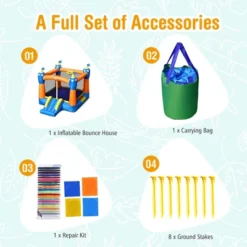 Costway Inflatable Bounce House Kids Magic Castle W/ Large Jumping Area Without Blower 16 Costway Inflatable Bounce House Kids Magic Castle W/ Large Jumping Area Without Blower -Kiddie Kingdom Store GUEST bf034a8a 8eb2 420b 9167 5bb728cbd570