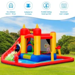 Costway Inflatable Water Slide Jumping Bounce House Bouncy Splash Park -Kiddie Kingdom Store GUEST bf68dbc8 5534 4518 8c46 5289aab179cd