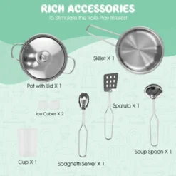 Costway Kids Corner Wooden Kitchen Playset Pretend Cooking Toy W/ Cookware Accessories -Kiddie Kingdom Store GUEST c0a38632 cba8 4bc3 9902 f86ad9aecb78