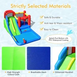 Costway Inflatable Water Slide Kids Jumping Bounce Castle W/ Ocean Balls Blower Excluded -Kiddie Kingdom Store GUEST c233a10e 33a3 48b4 ad44 9d02a235d391