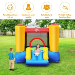 Costway Inflatable Bouncer Kids Slide Bounce House For Indoor Outdoor With 550W Blower -Kiddie Kingdom Store GUEST c32e6744 f43a 4a3e b66d 79b0753290d8