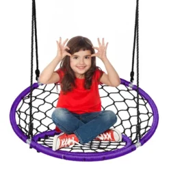 Costway Spider Web Chair Swing W/ Adjustable Hanging Ropes Kids Play Equipment BlueOrange 27 Costway Spider Web Chair Swing W/ Adjustable Hanging Ropes Kids Play Equipment BlueOrange -Kiddie Kingdom Store GUEST c658f696 63ed 4e56 9e5c 8aaa7cf1b259