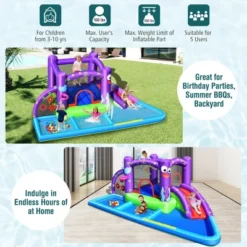 Costway Inflatable Water Slide Castle Kids Bounce House W/ Octopus Style Blower Excluded -Kiddie Kingdom Store GUEST c6997b21 e2a6 41f2 af11 4b0022a6978b