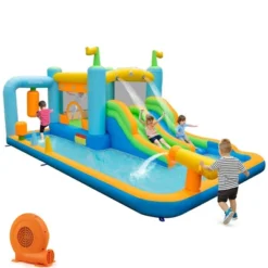 Costway Inflatable Water Slide Giant Kids Bounce House Park Splash Pool With 750W Blower 18 Costway Inflatable Water Slide Giant Kids Bounce House Park Splash Pool With 750W Blower -Kiddie Kingdom Store GUEST c6fa42b9 b216 47af a56d 1ccf8e0928d9