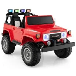Costway 12V Licensed Toyota FJ40 RC 2 Seater Ride On Truck Car W/ Laser Light & Music RC W/ Laser Light & Music -Kiddie Kingdom Store GUEST c7a1c9e9 2e33 4d1c a7fc 3b363dc94bbf