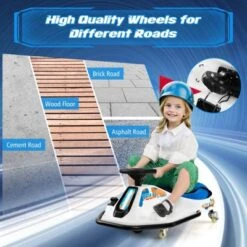 Costway Electric Drifting Go Kart For Kids W/ 360° Spin Wireless Connection & USB Radio 17 Costway Electric Drifting Go Kart For Kids W/ 360° Spin Wireless Connection & USB Radio -Kiddie Kingdom Store GUEST c7b6c0ba 3353 4bf1 9db4 3f501f966595