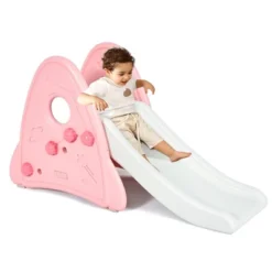 Costway Freestanding Baby Slide Indoor First Play Climber Slide Set For Boys Girls PinkBlueGray -Kiddie Kingdom Store GUEST ca4c49a4 6dd0 4bbd 937d baa327ff730a