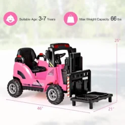 Costway Ride On Forklift 12V Kids Electric Vehicle Construction Truck With Remote Control 2 Speeds Music USB MP3 Lights 16 Costway Ride On Forklift 12V Kids Electric Vehicle Construction Truck With Remote Control 2 Speeds Music USB MP3 Lights -Kiddie Kingdom Store GUEST cb9a3298 7623 46bf 9f29 7a30f1835094